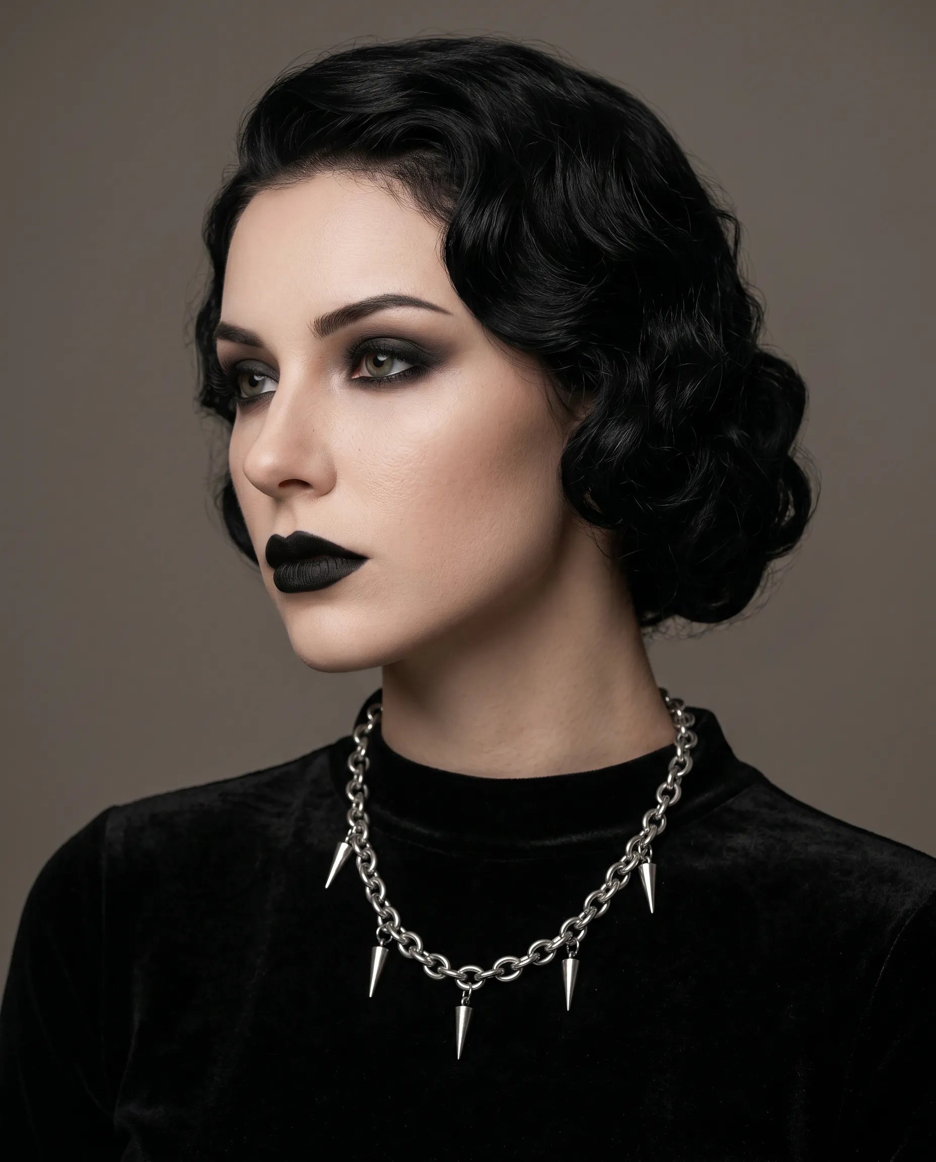 SPIKED CHAIN NECKLACE