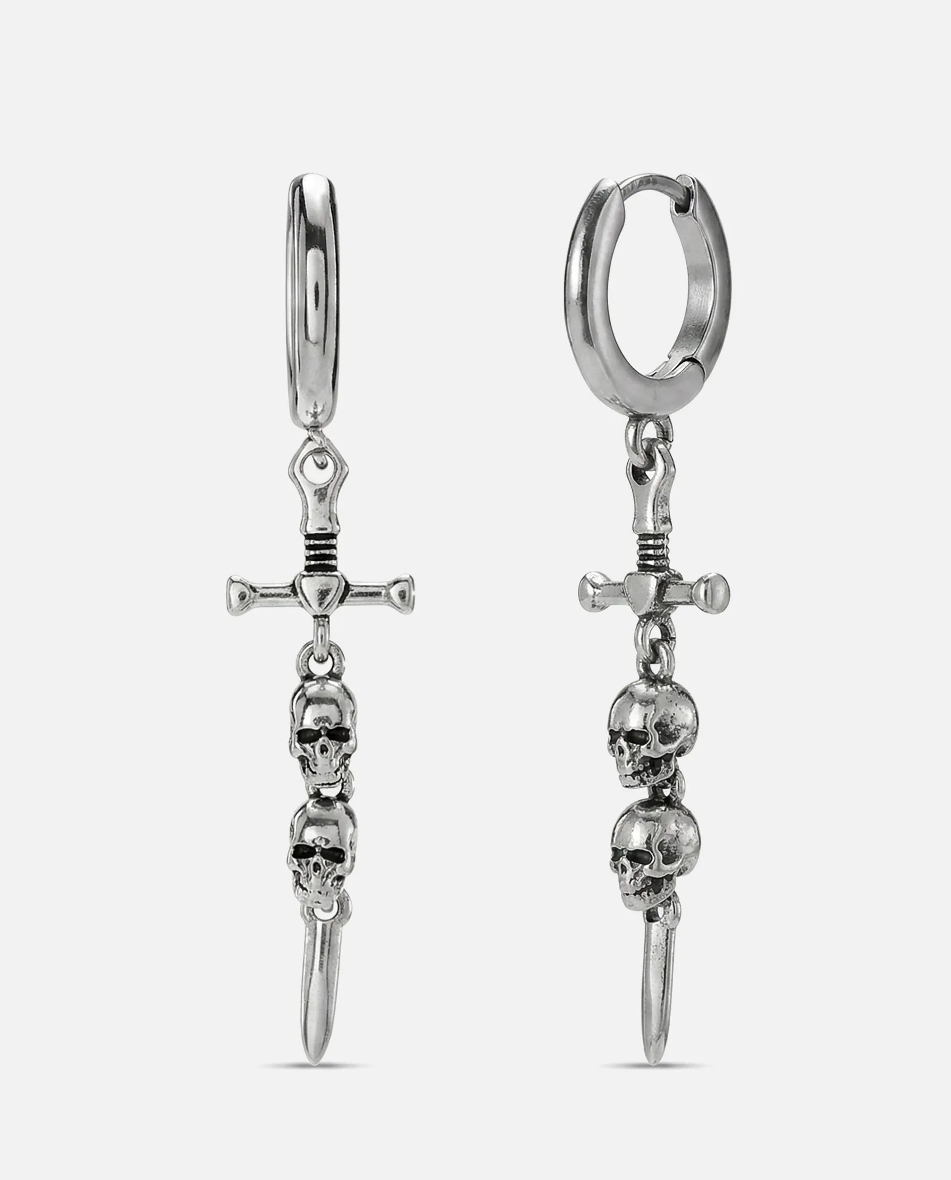SKULL DAGGER EARRINGS
