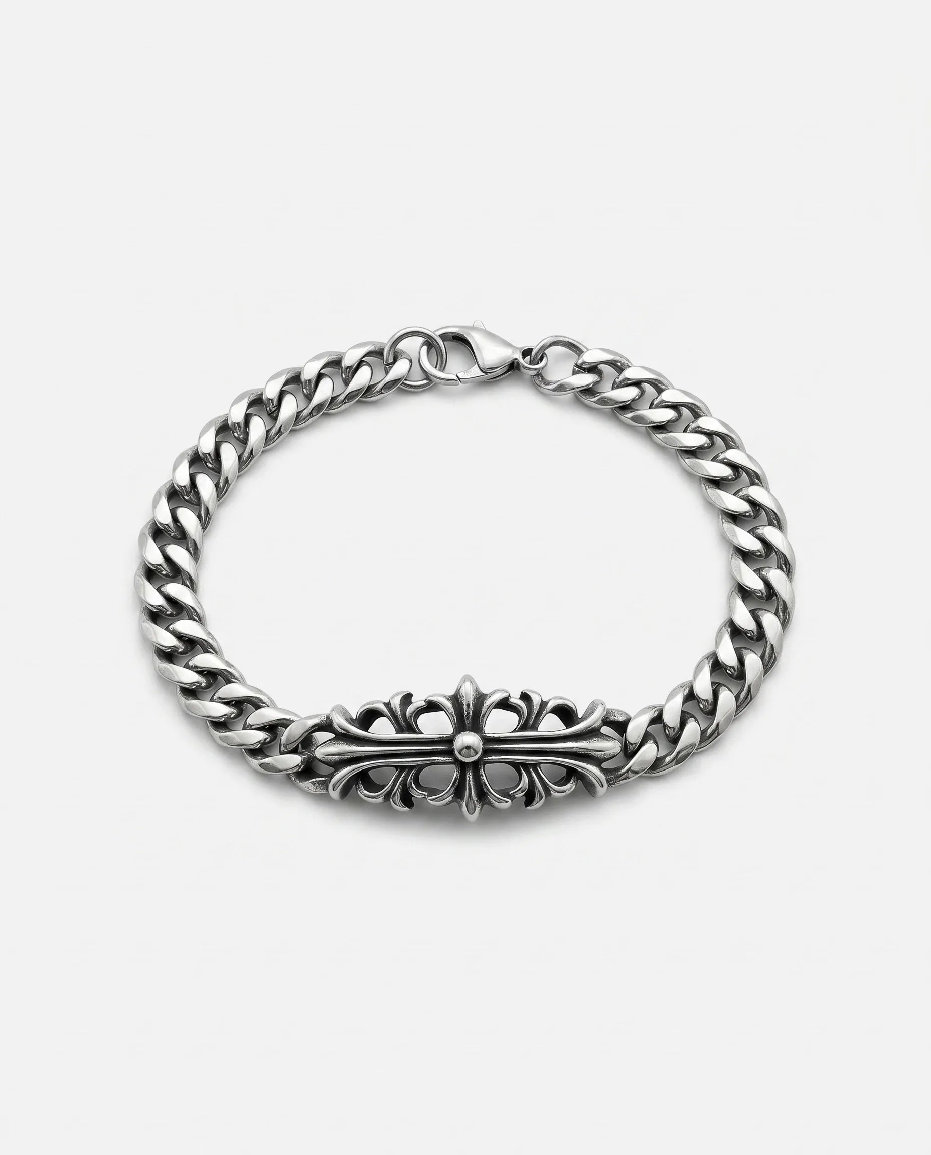 IRON CROSS CHAIN BRACELET