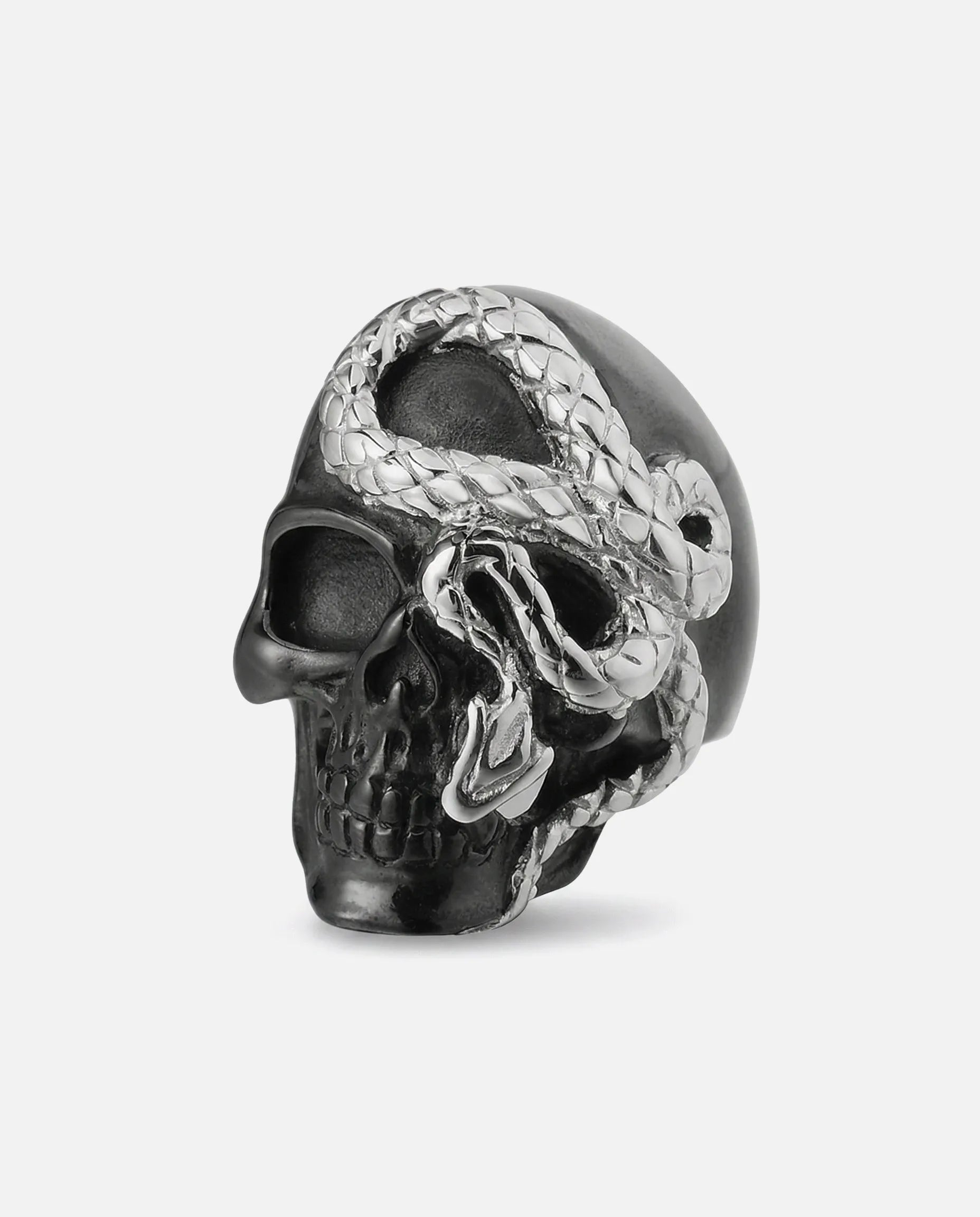 SERPENT CROWN SKULL RING