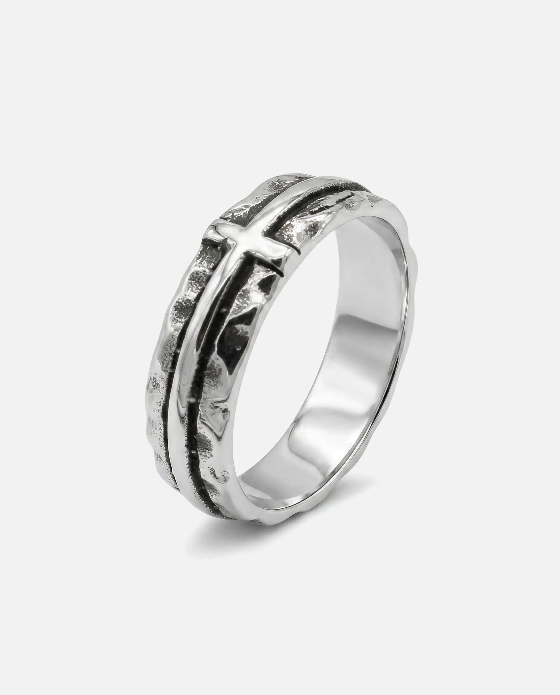 RELIC CROSS BAND RING