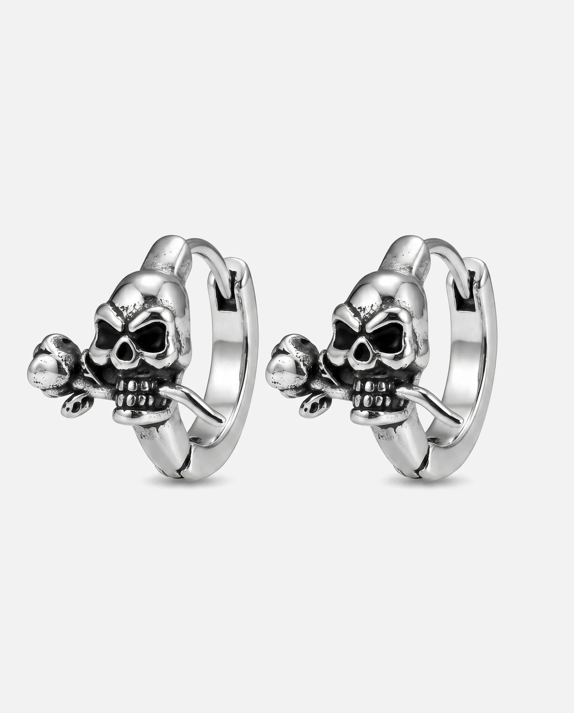 SKULL & ROSE EARRINGS