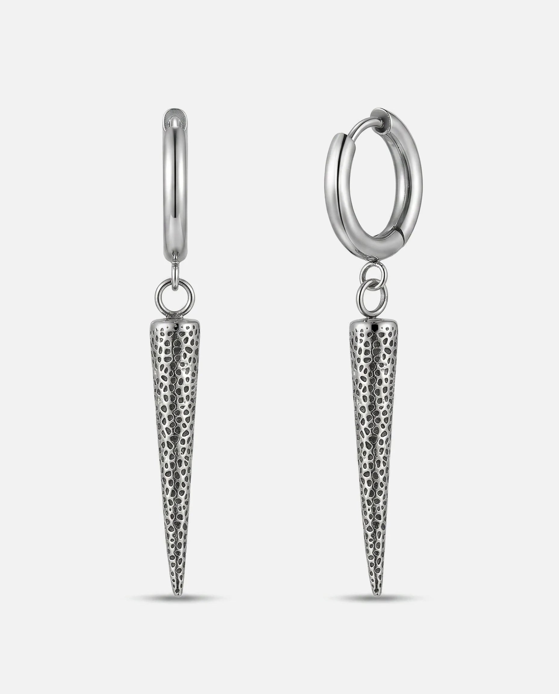 DARKENED SPIKE EARRINGS