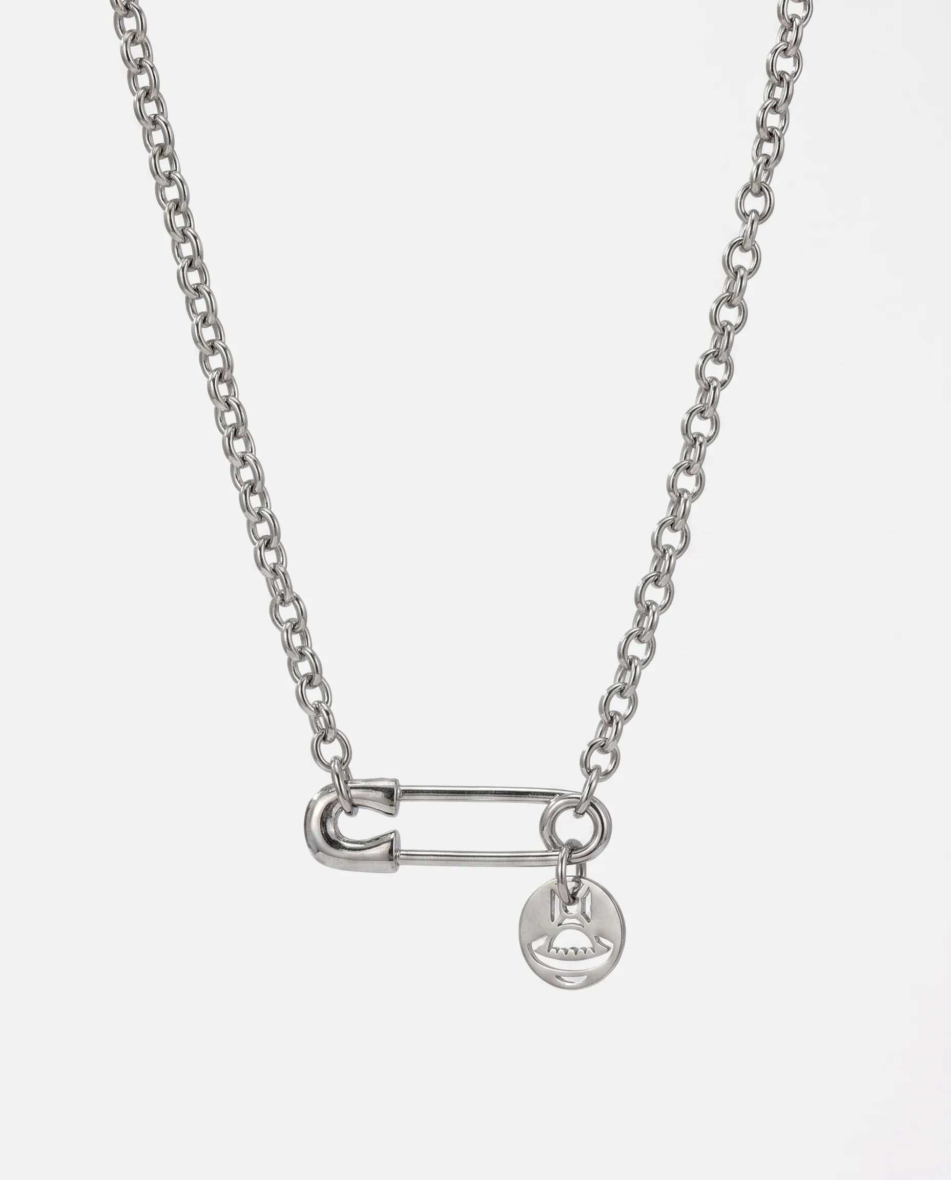 REBEL SAFETY PIN NECKLACE
