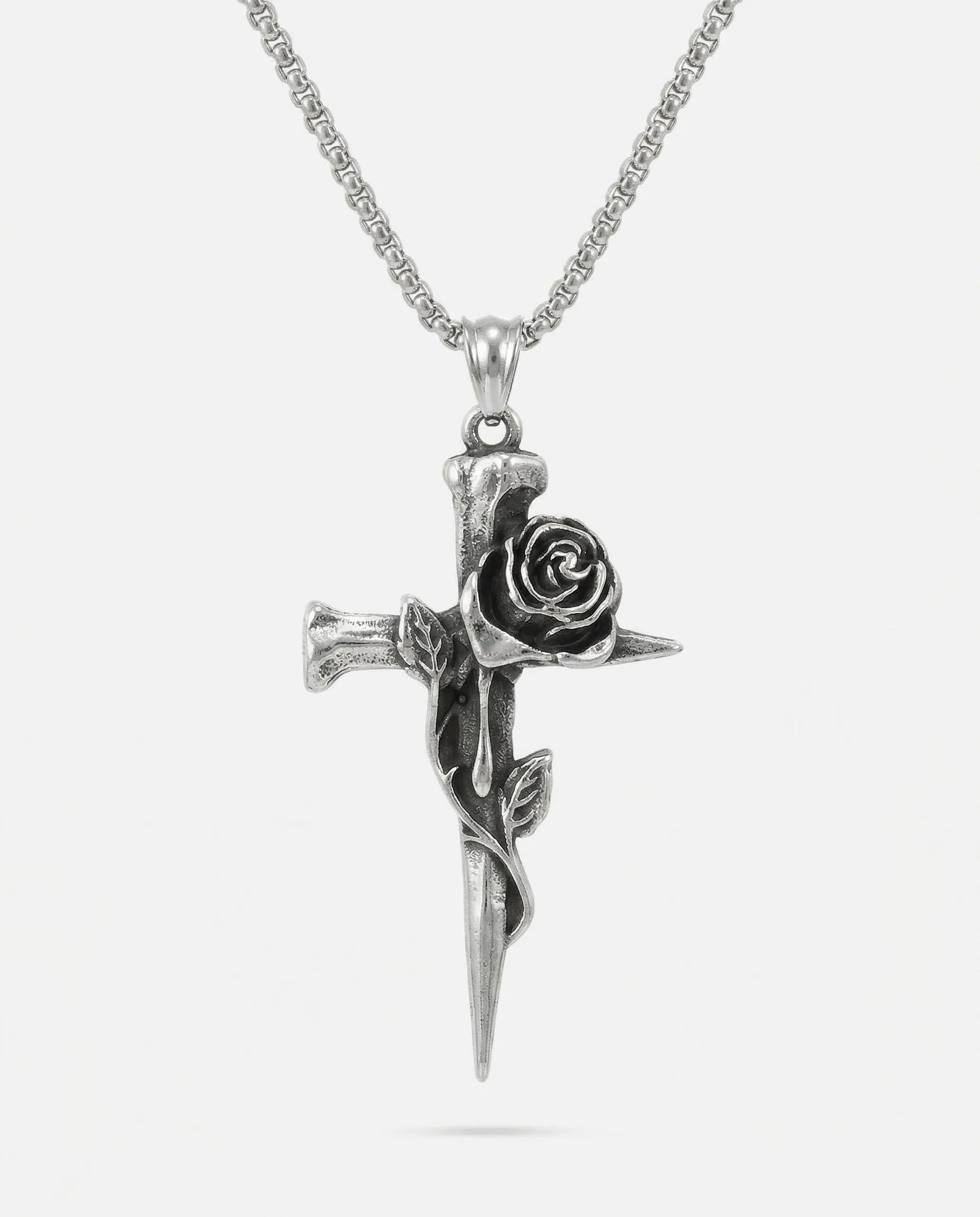 THORN CROSS NECKLACE
