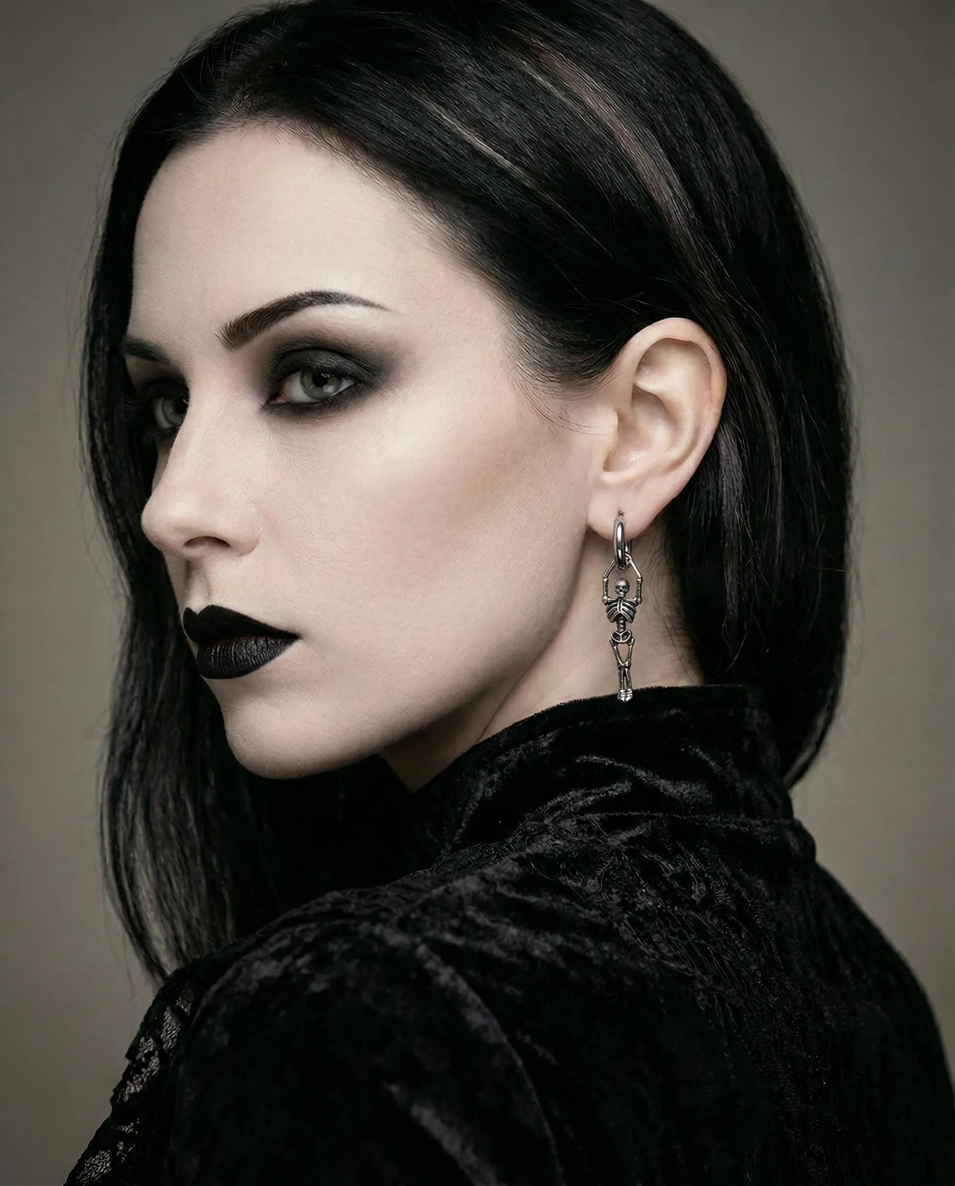 DANGLING SKELETON EARRINGS
