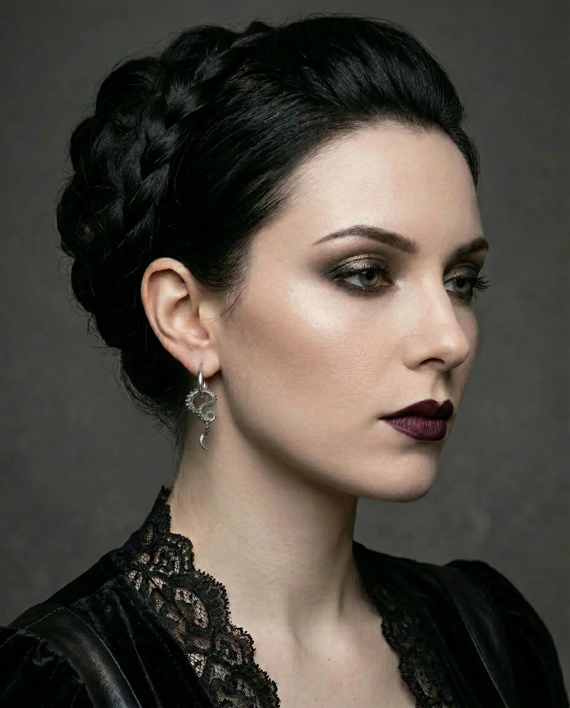 KRAKEN TENTACLE HOOP EARRINGS