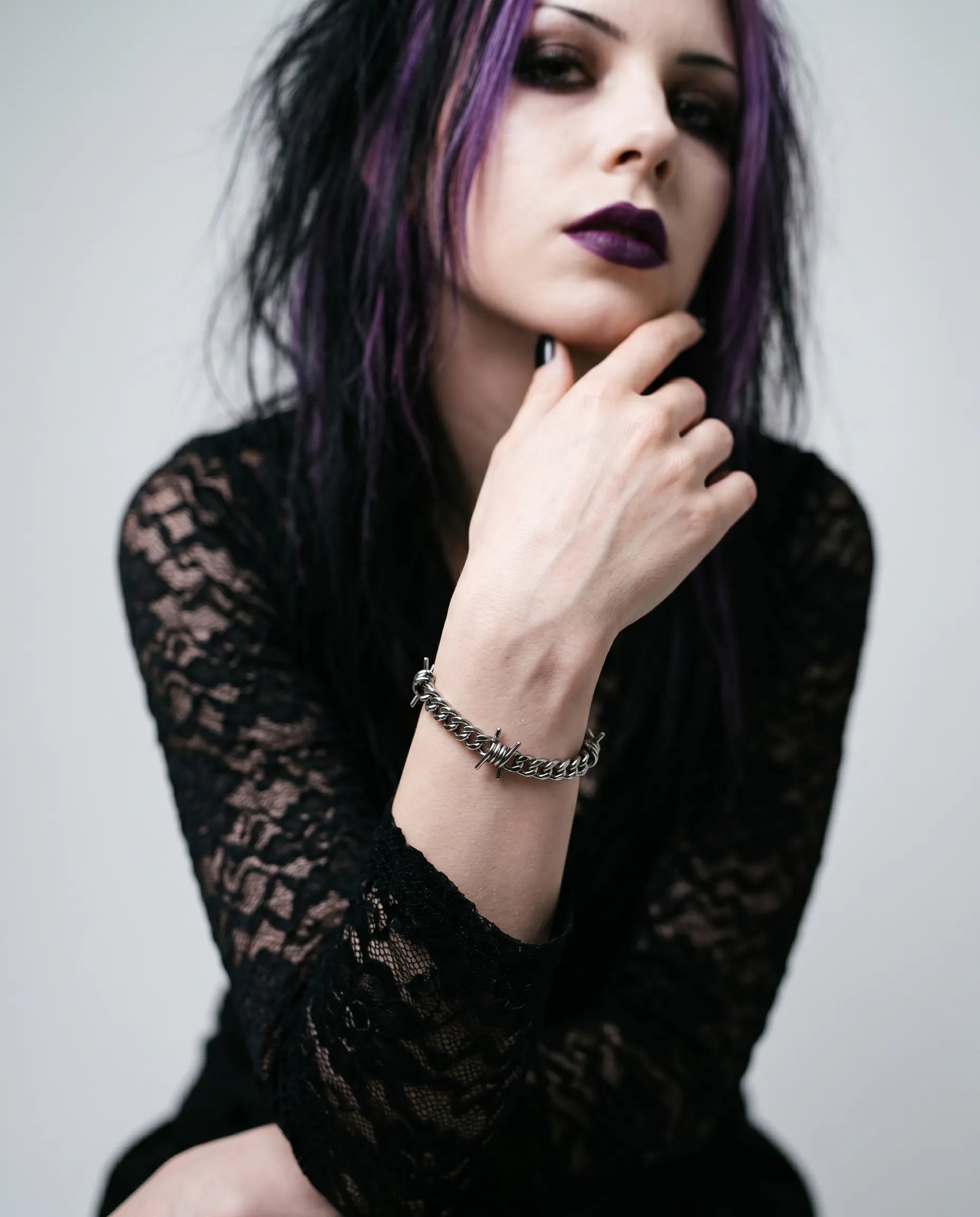 BARBED WIRE CHAIN BRACELET