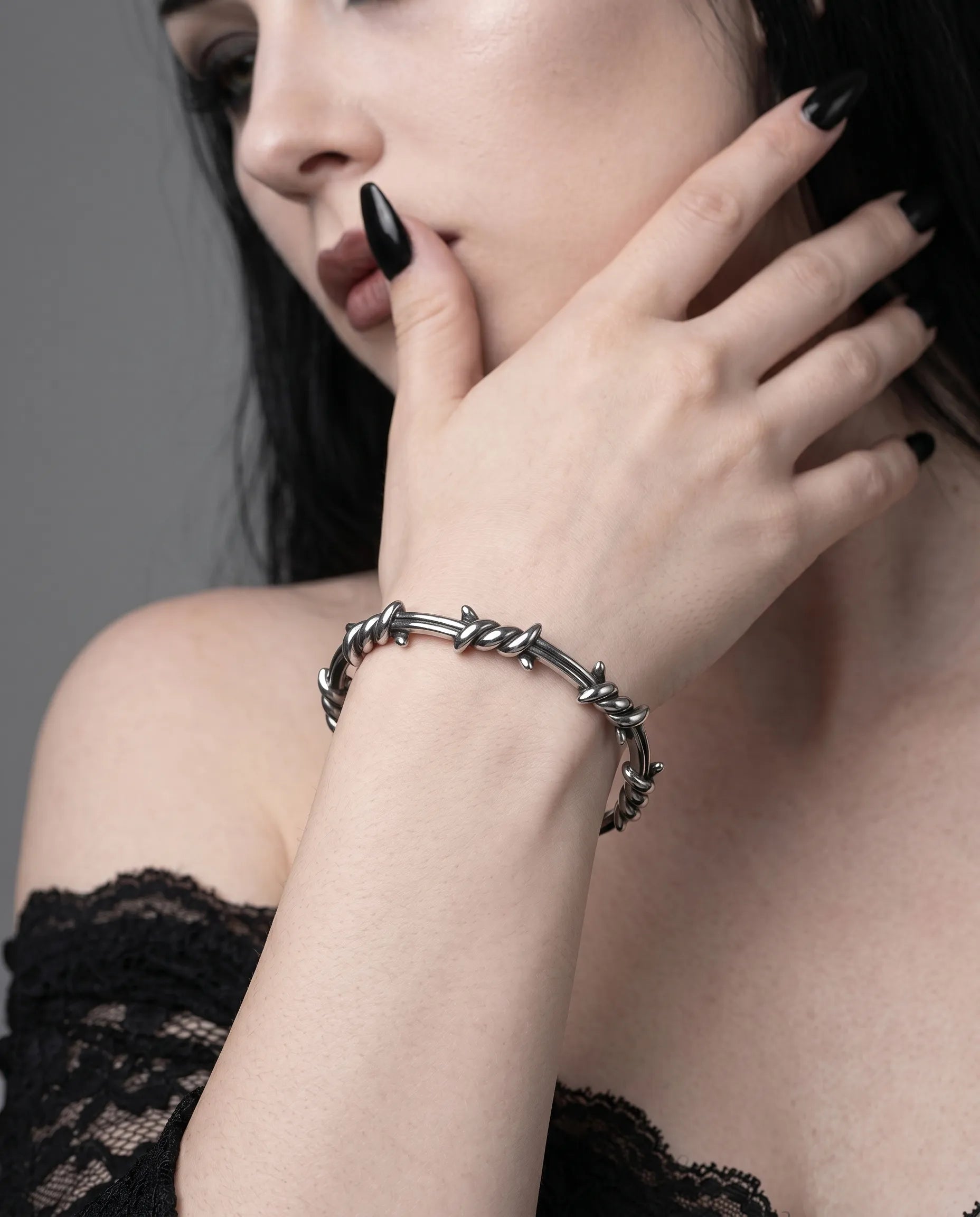 BARBED WIRE CUFF BRACELET