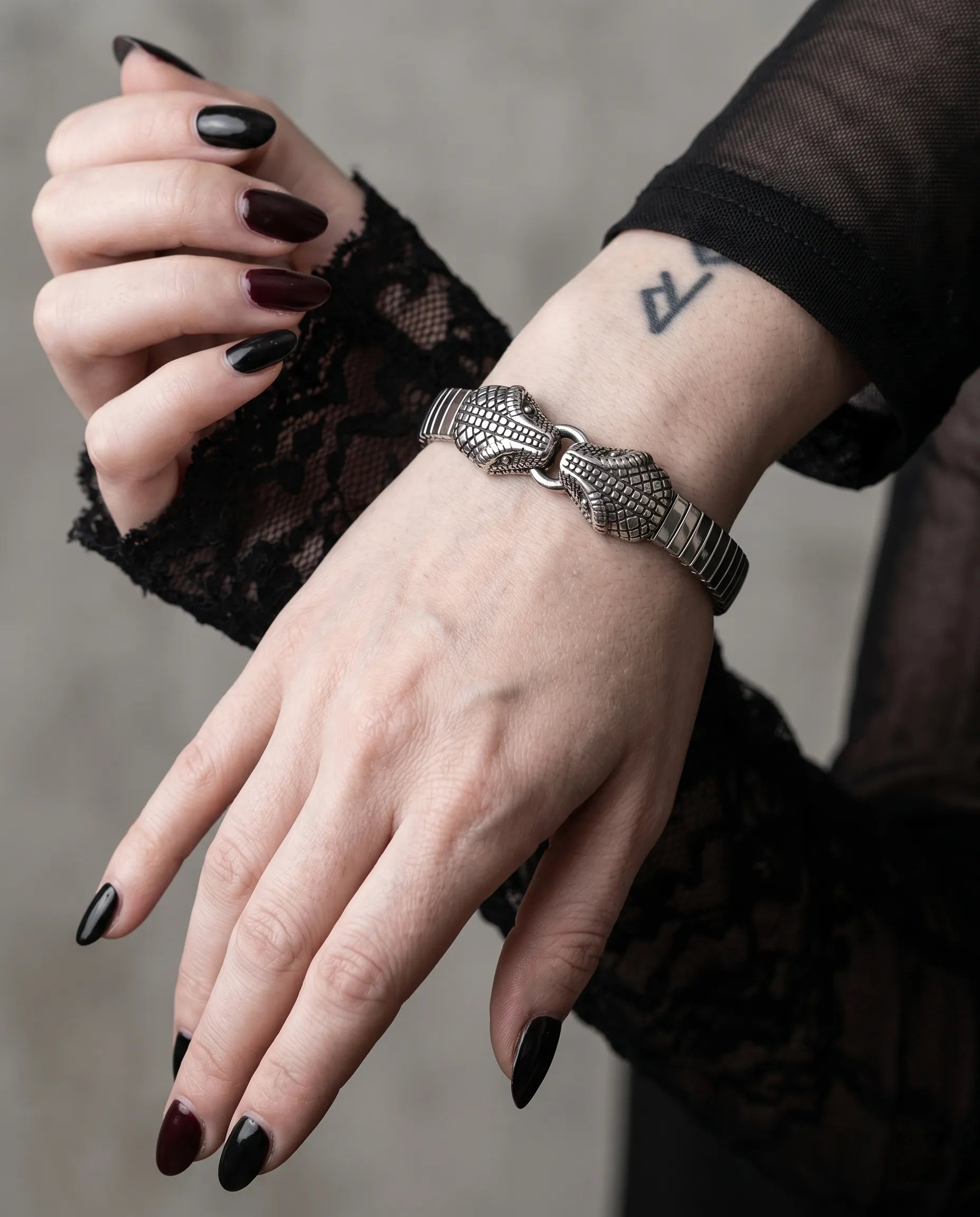 TWIN SERPENT CUFF BRACELET
